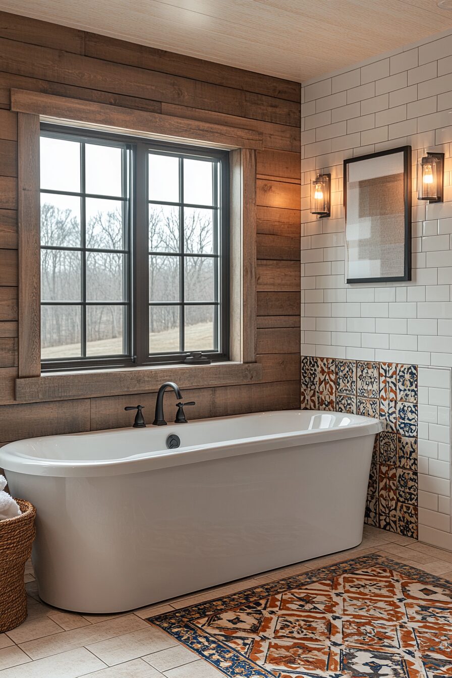 29 Small Bathroom with Tub and Shower Combo Farmhouse Ideas for a Luxurious yet Practical Bathroom 15 Small Bathroom With Tub And Shower Combo Farmhouse