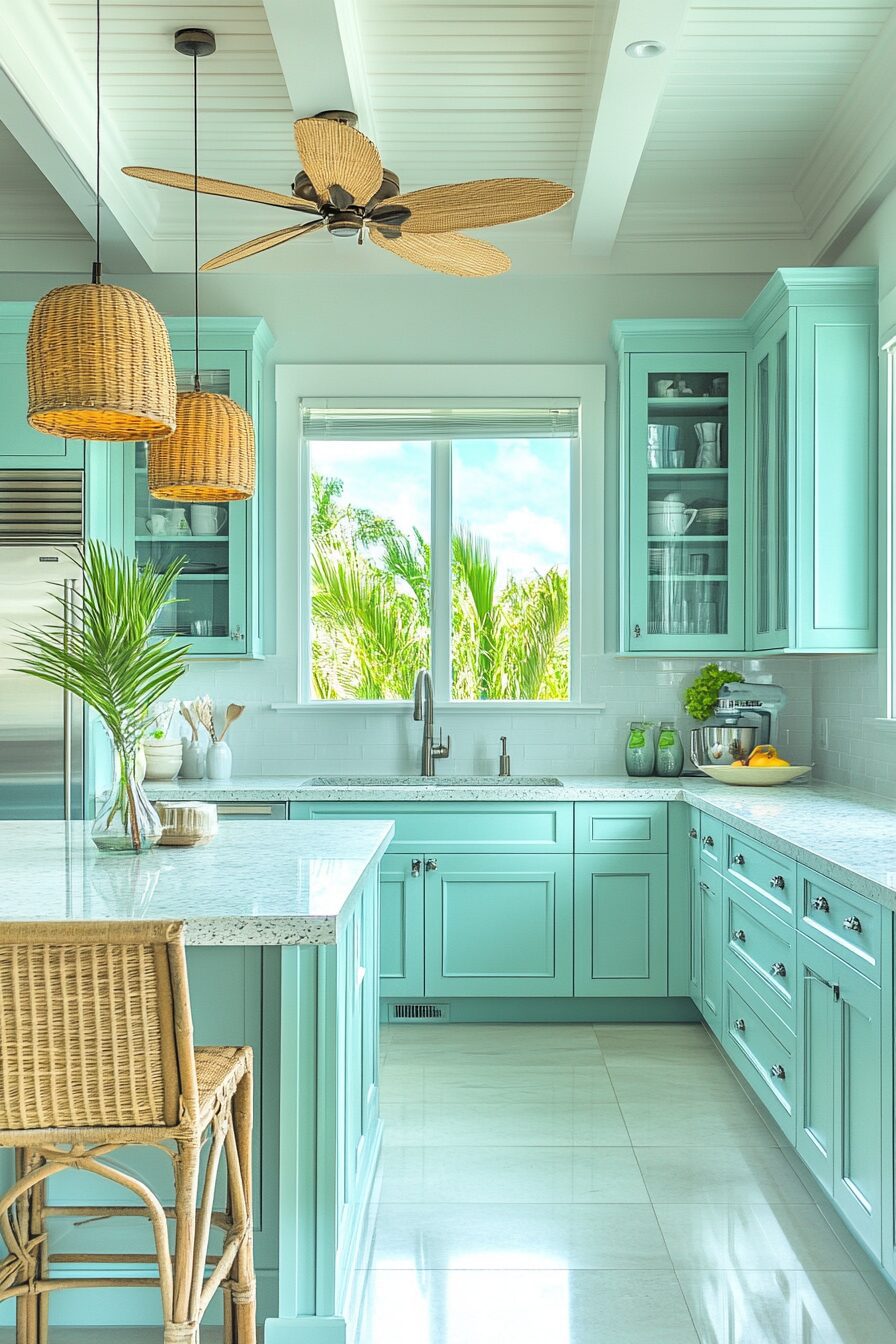 19 Blue Kitchen Cabinets to Transform Your Kitchen into a Serene Oasis 15 blue kitchen cabinets