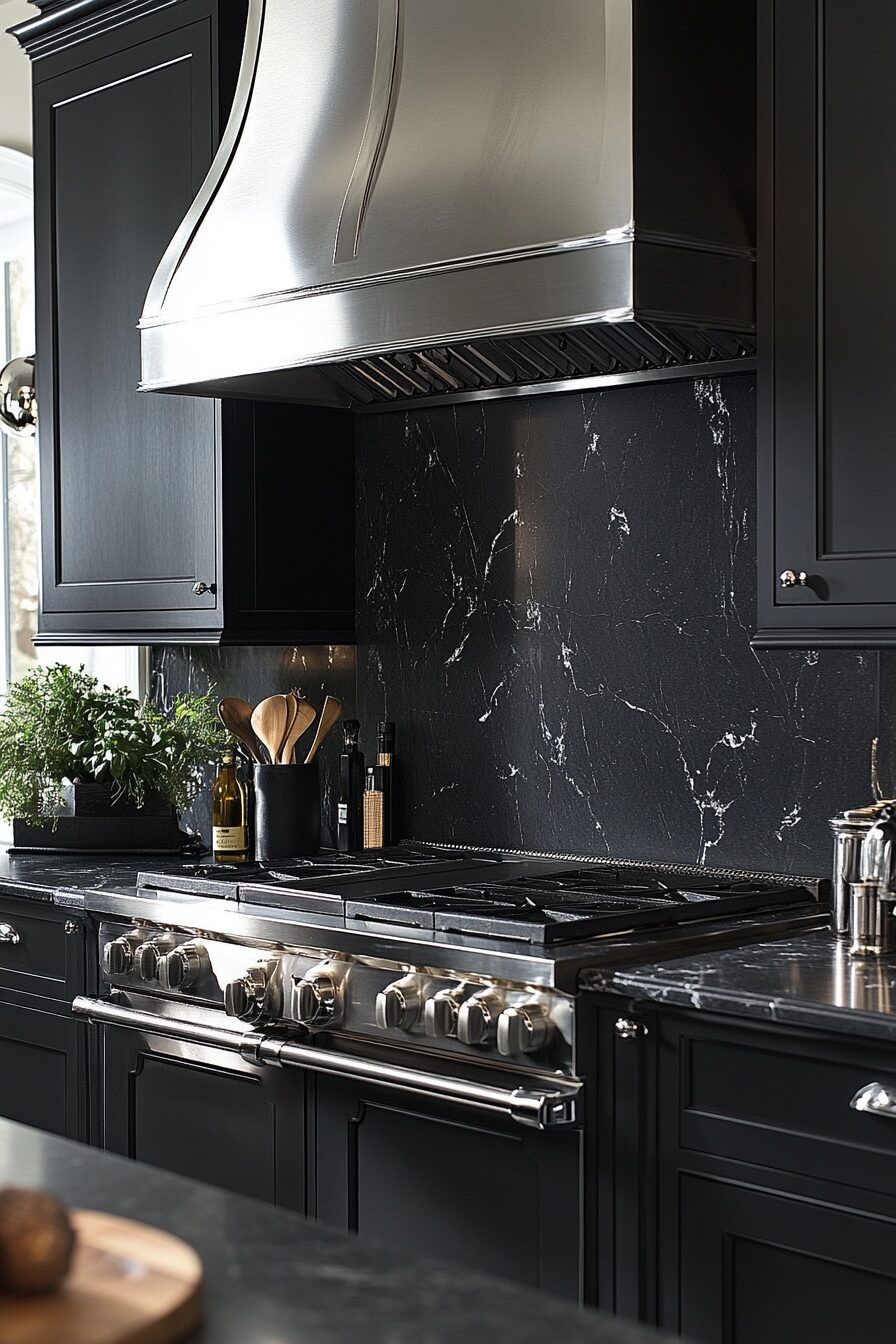 19 Black Kitchen Cabinets for Crafting a Stylish and Functional Culinary Hub 15 black kitchen cabinets