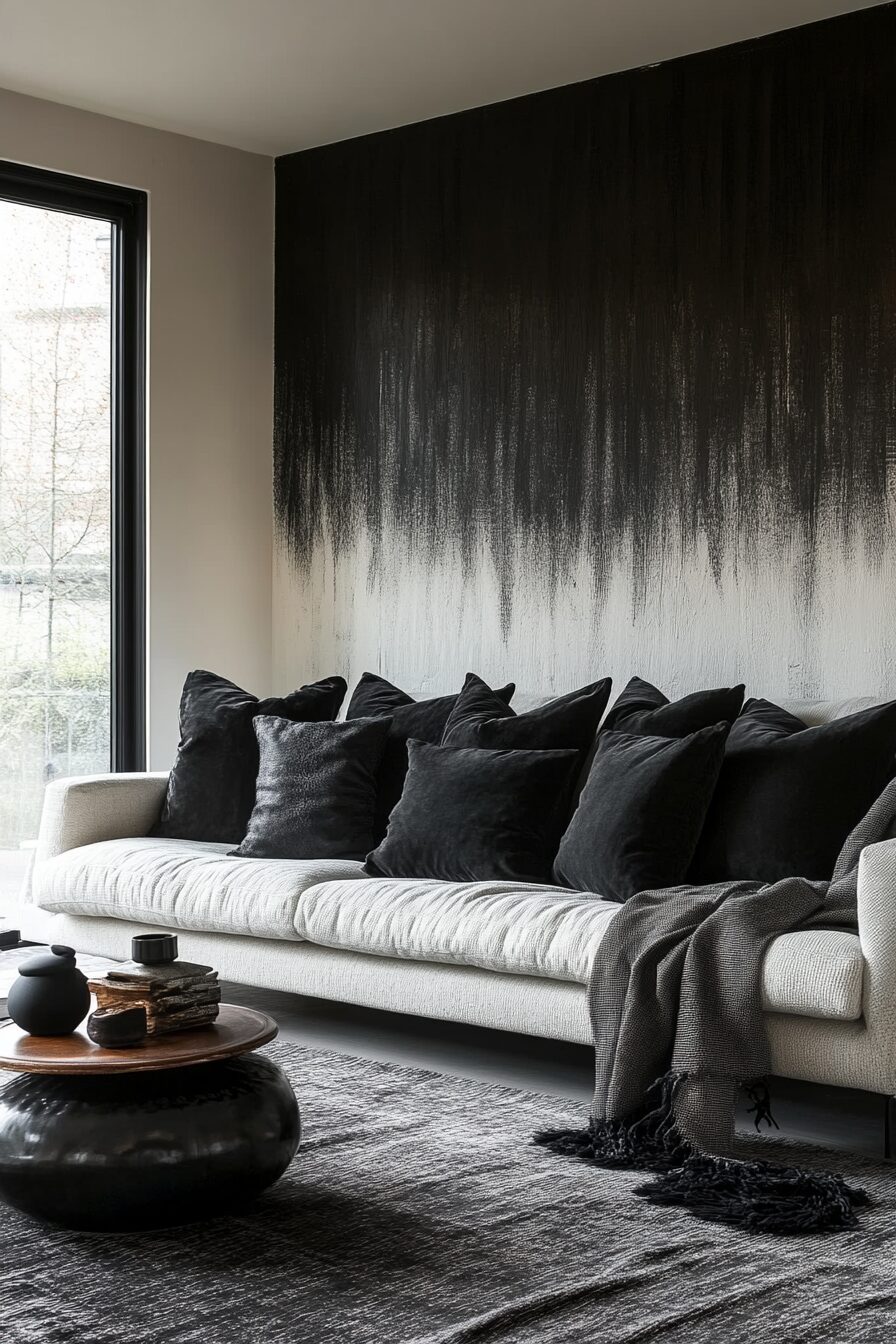 29 Black and White Living Room Ideas for Perfecting Your Living Room Aesthetic 15 Black and white living room