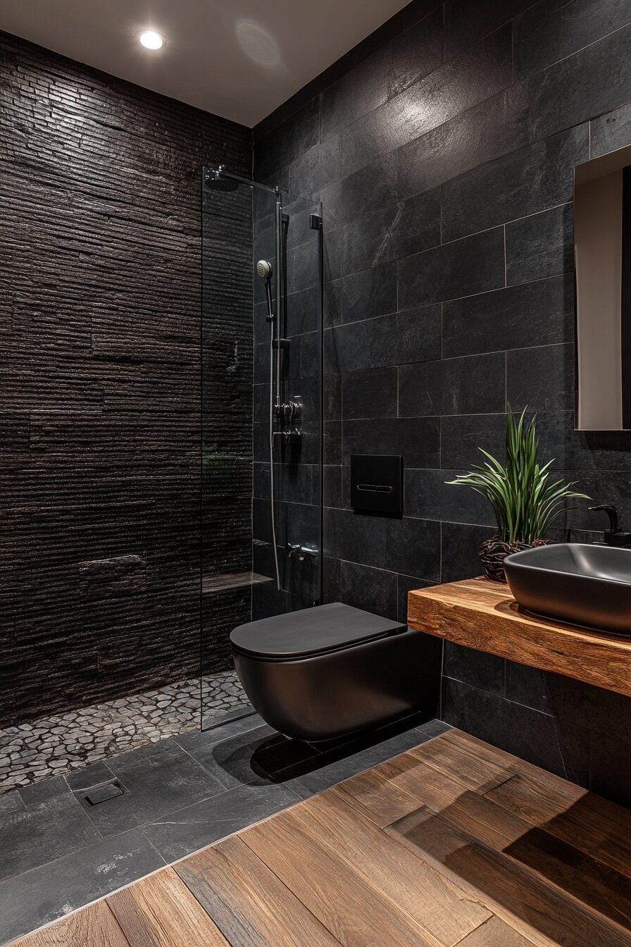 29 Black Bathroom Ideas for a Bold and Luxurious Bathroom Transformation 16 black bathroom