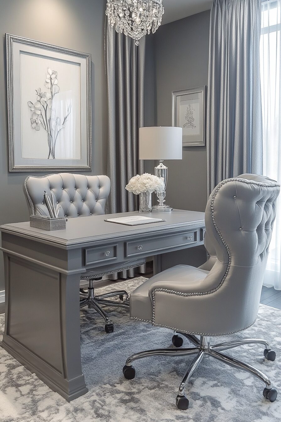 29 Elegant Home Office Ideas to Add Timeless Style and Practicality to Your Office 16 Elegant home office