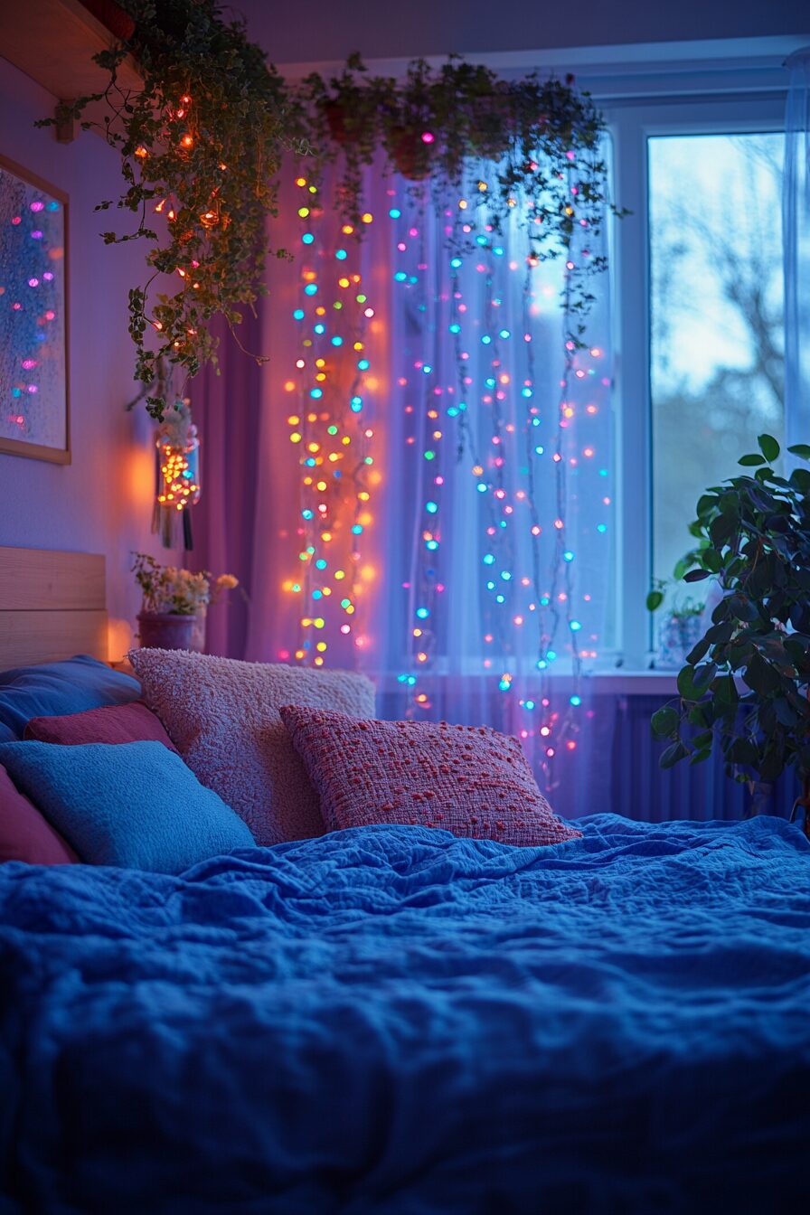 29 Boho Fairy Lights Bedroom Ideas to Create a Beautiful, Ethereal Bedroom 16 boho fairy lights bedroom ideas
