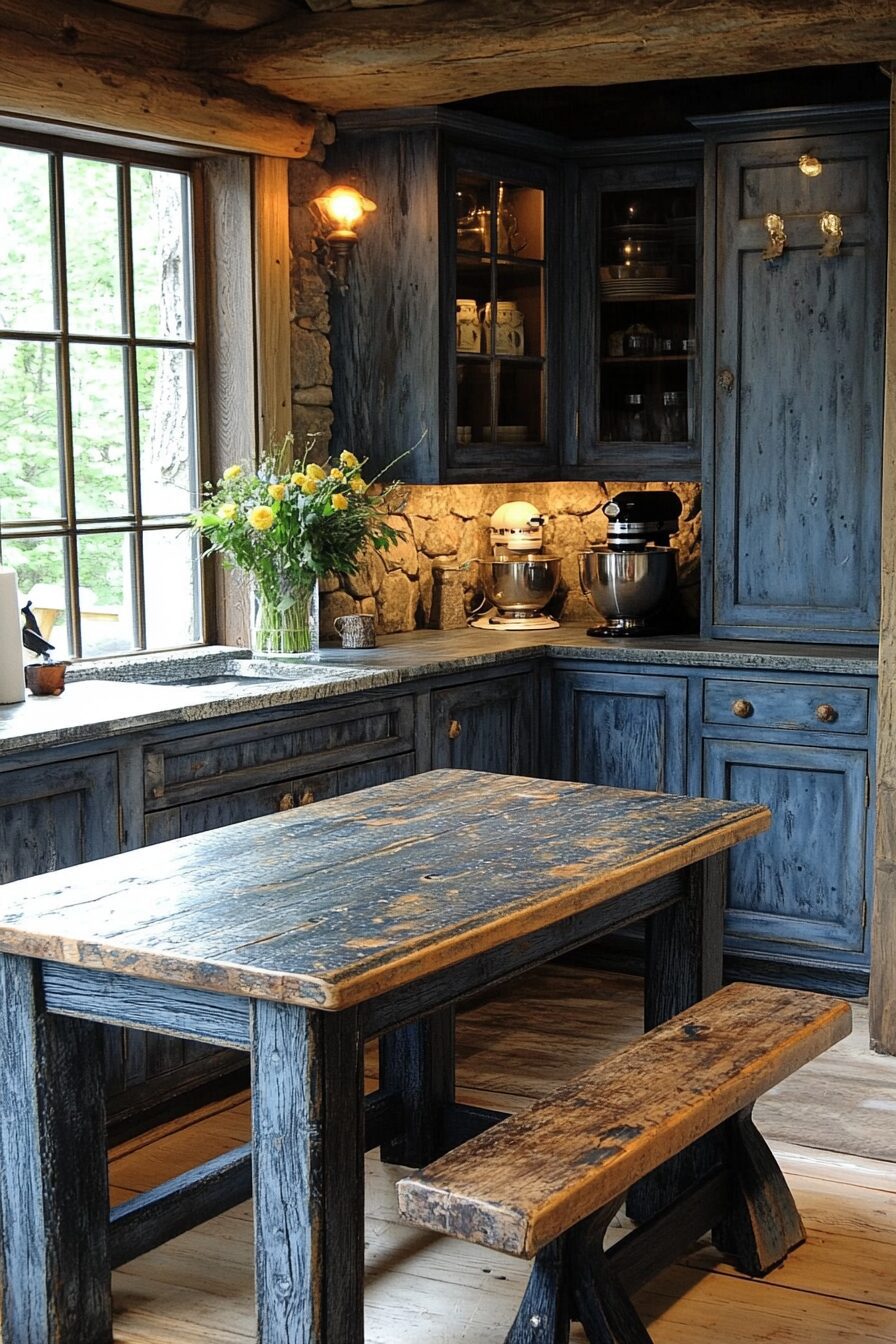 19 Rustic Kitchen Cabinets to Create the Perfect Blend of Style and Comfort 16 rustic kitchen cabinets