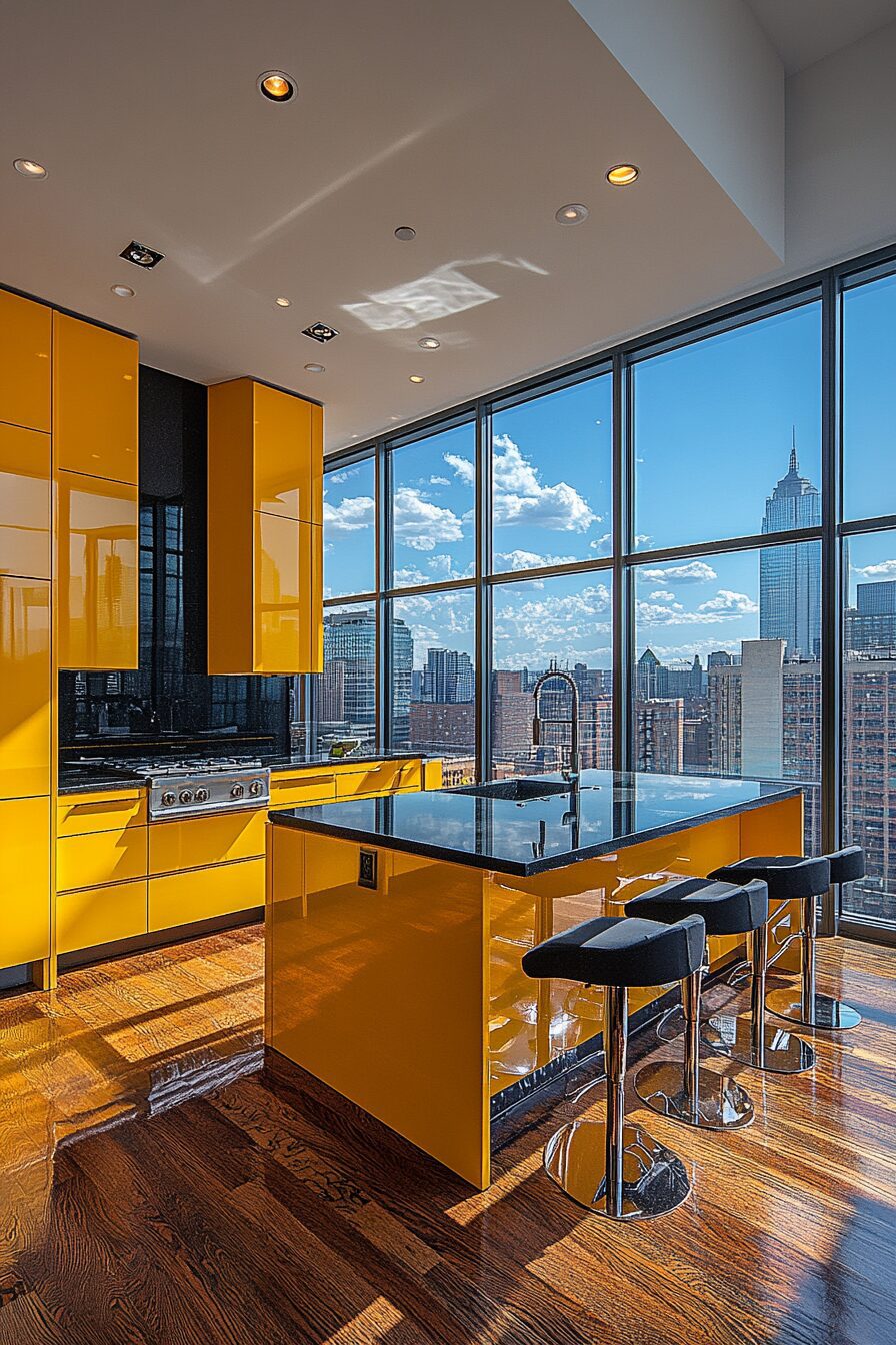 19 Yellow Kitchen Cabinets to Inspire Happiness and Freshness in Your Kitchen 17 yellow kitchen cabinets