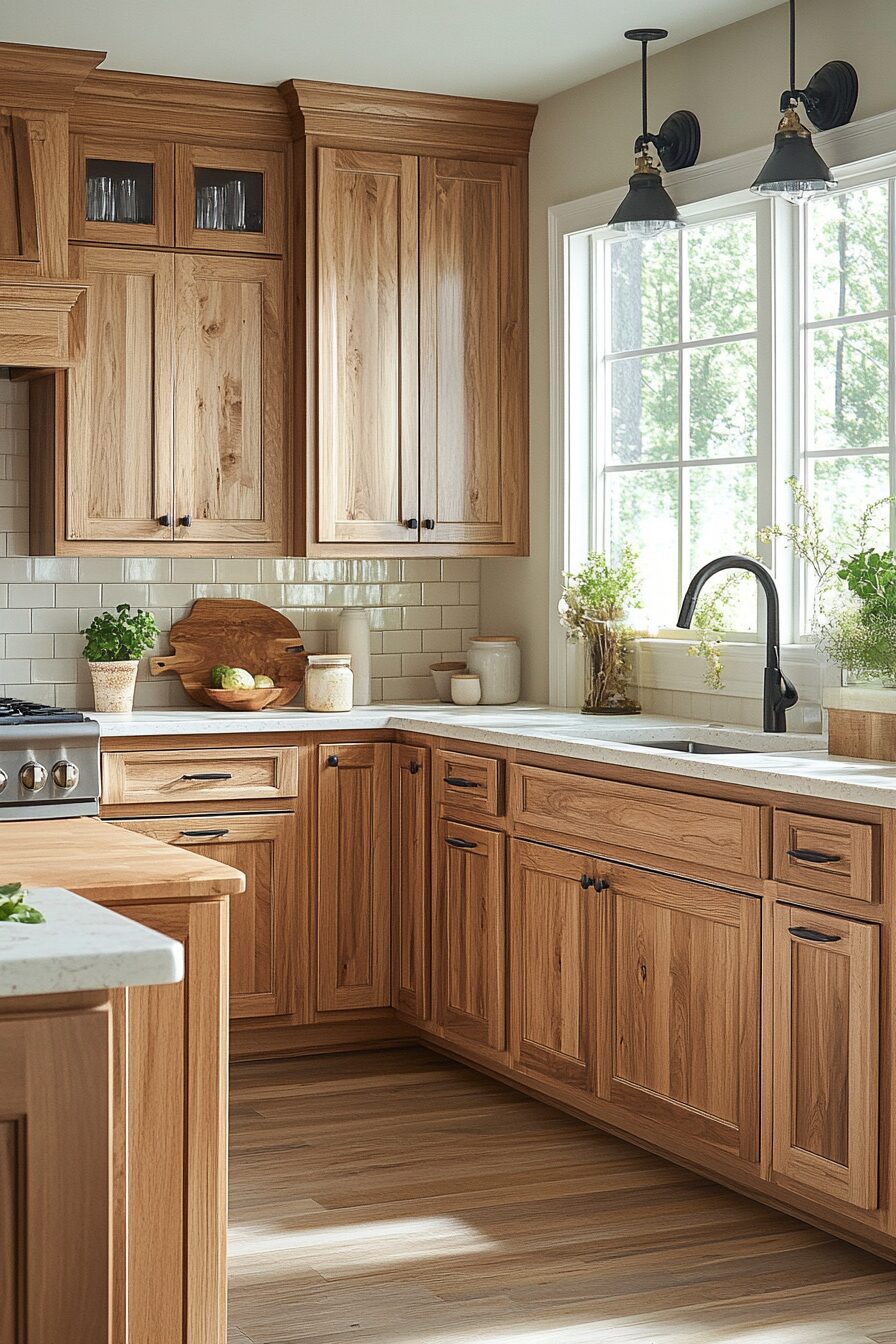 19 Oak Kitchen Cabinets to Add Character and Texture to Your Kitchen 17 oak kitchen cabinets
