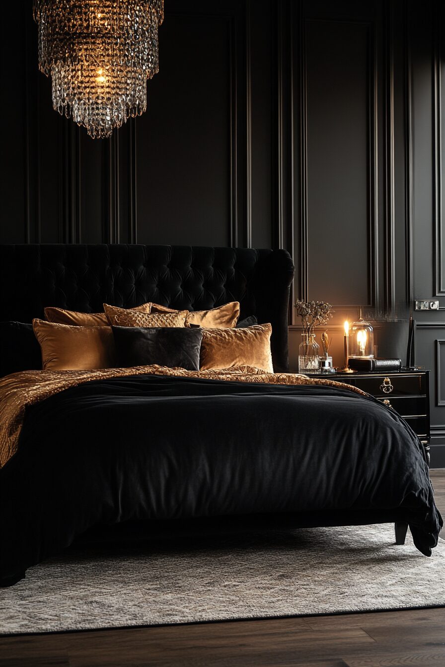 29 Black Bedroom Ideas to Create a Calming and Elegant Bedroom Vibe 18 black bedroom