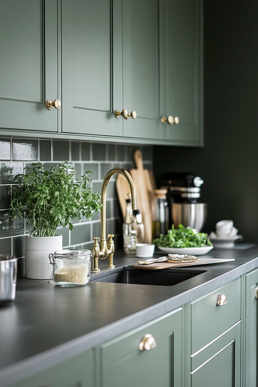 29 Dark Green Kitchen Cabinets to Bring Color and Character to Your Cooking Space 18 dark green kitchen cabinets