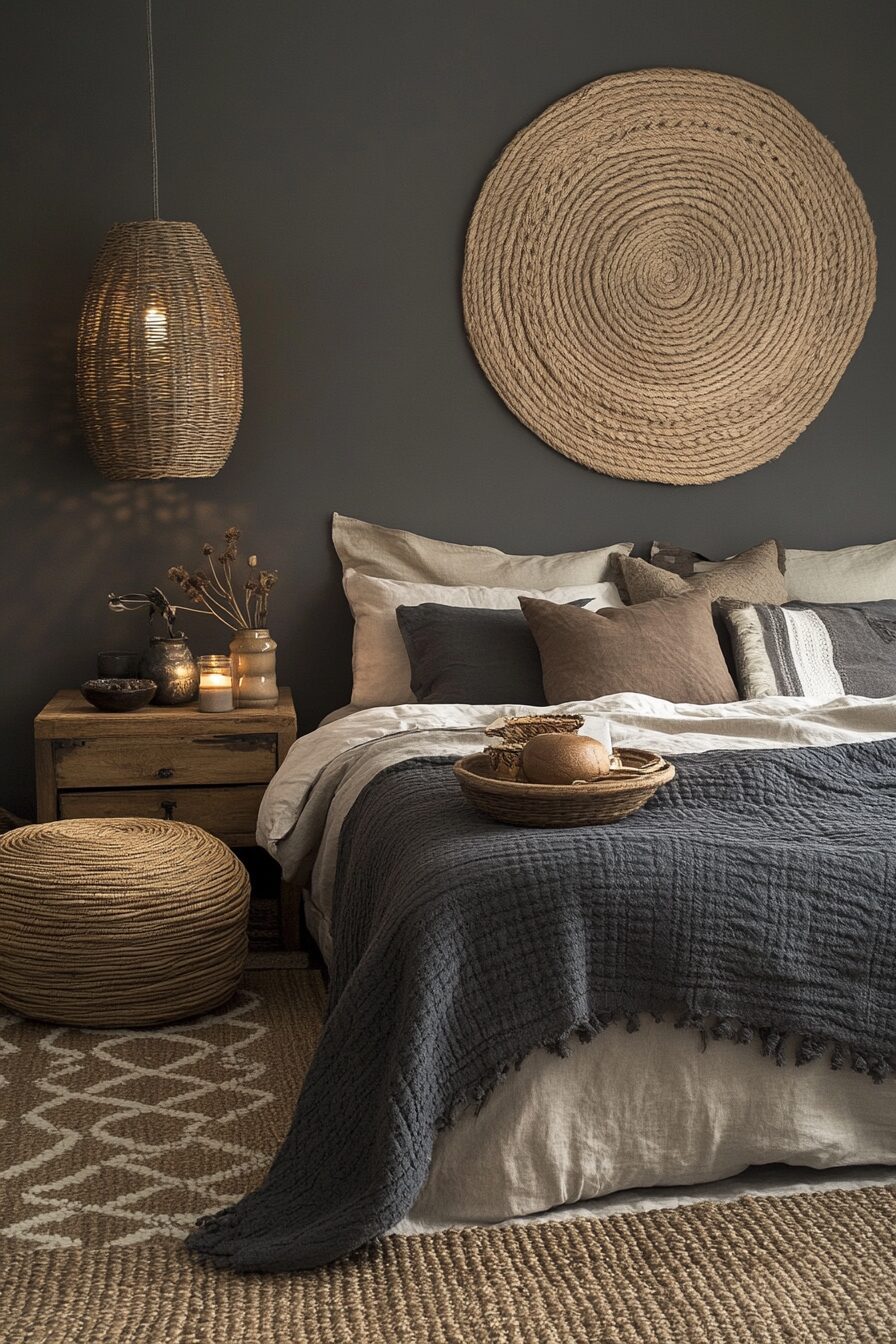 29 Monochrome Boho Bedroom Ideas for a Bold and Beautiful Bedroom Makeover 18 Monochrome Boho Bedroom