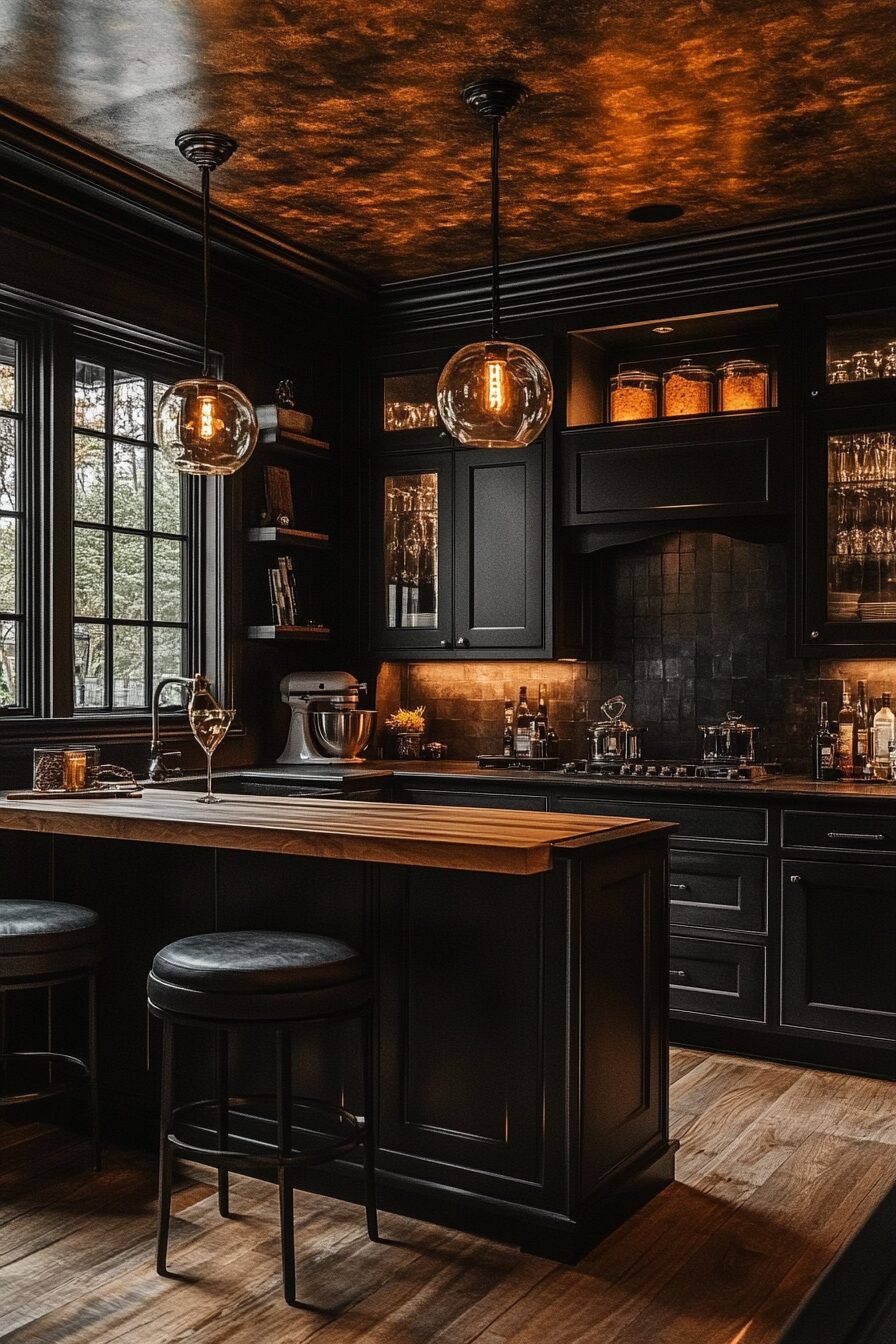 19 Black Kitchen Cabinets for Crafting a Stylish and Functional Culinary Hub 19 black kitchen cabinets