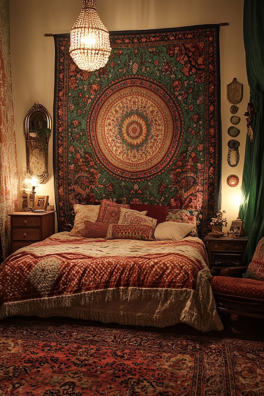 29 Eclectic Boho Bedroom Ideas That Embrace Vibrant Colors and Textures 19 Eclectic Boho Bedroom