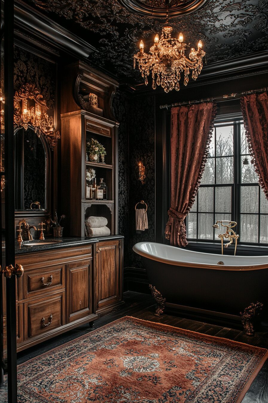 29 Black Bathroom Ideas for a Bold and Luxurious Bathroom Transformation 19 black bathroom