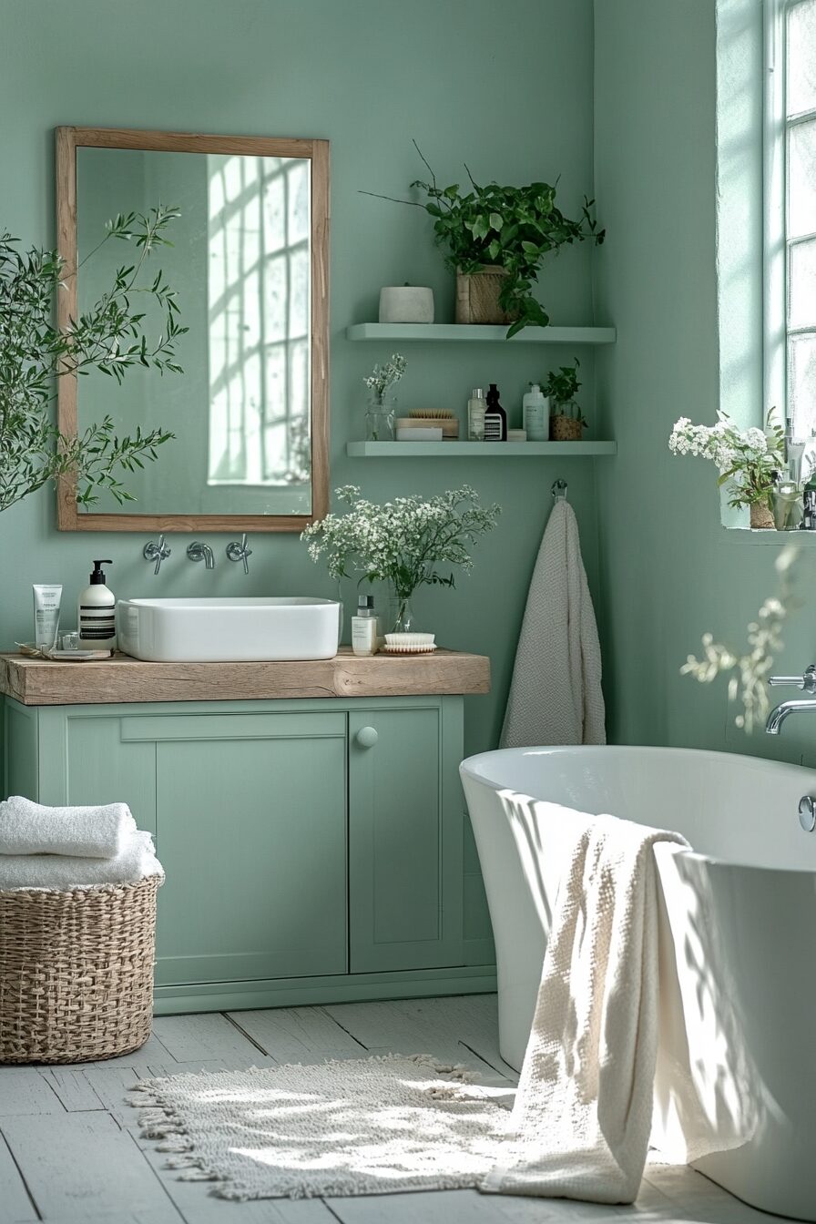 29 Green Bathroom Ideas to Create a Serene and Beautiful Bathroom Environment 2 green bathroom