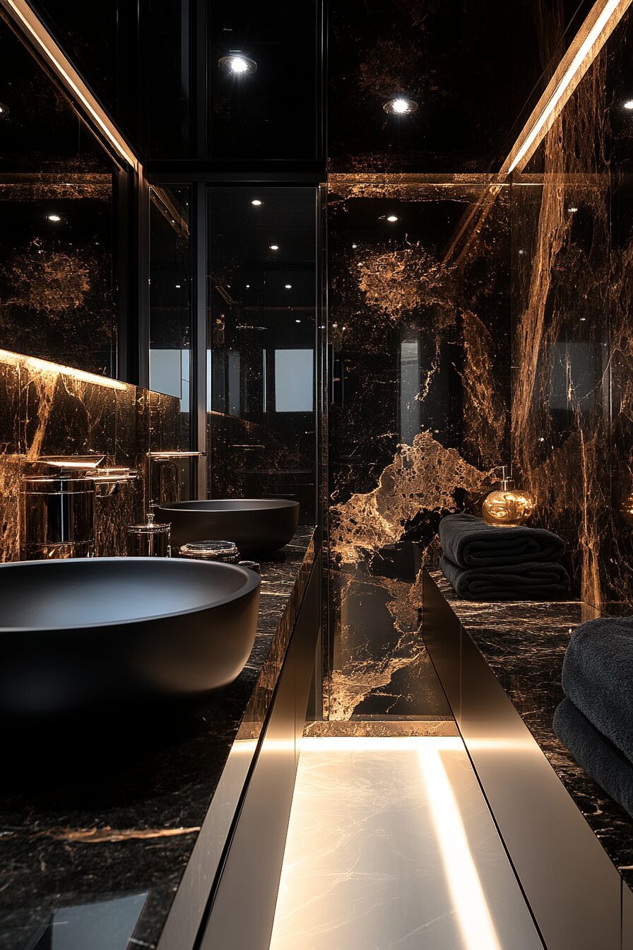 29 Black Bathroom Ideas for a Bold and Luxurious Bathroom Transformation 2 black bathroom