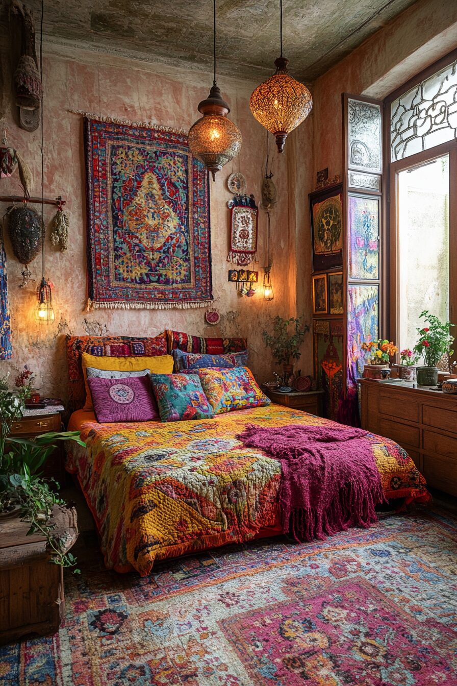 29 Boho Fairy Lights Bedroom Ideas to Create a Beautiful, Ethereal Bedroom 2 boho fairy lights bedroom ideas