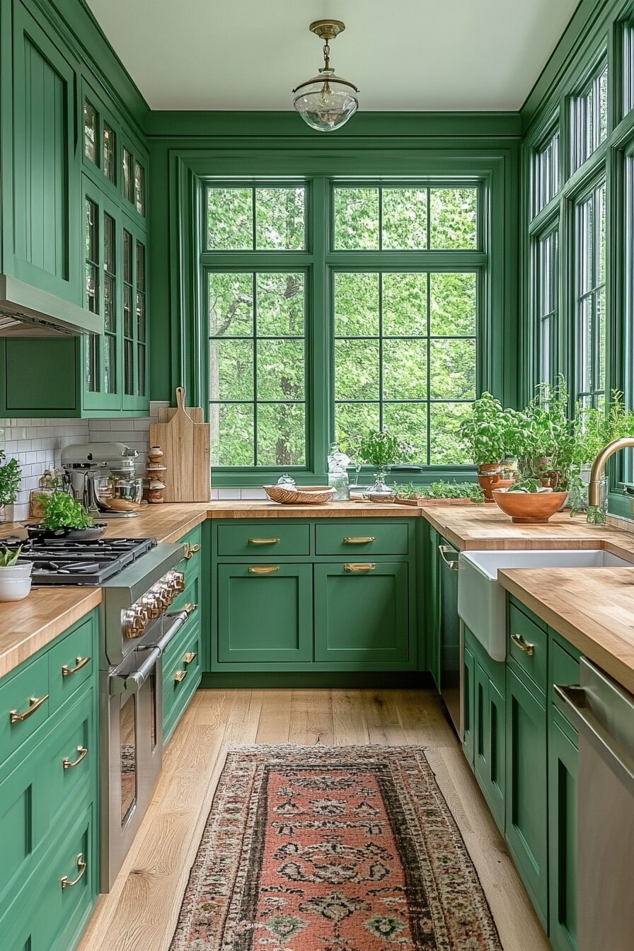 19 Emerald Green Kitchen Cabinets for a Bold and Beautiful Statement in Your Kitchen 2 Emerald Green Kitchen Cabinets