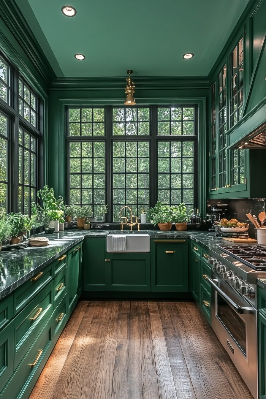 29 Dark Green Kitchen Cabinets to Bring Color and Character to Your Cooking Space 20 dark green kitchen cabinets