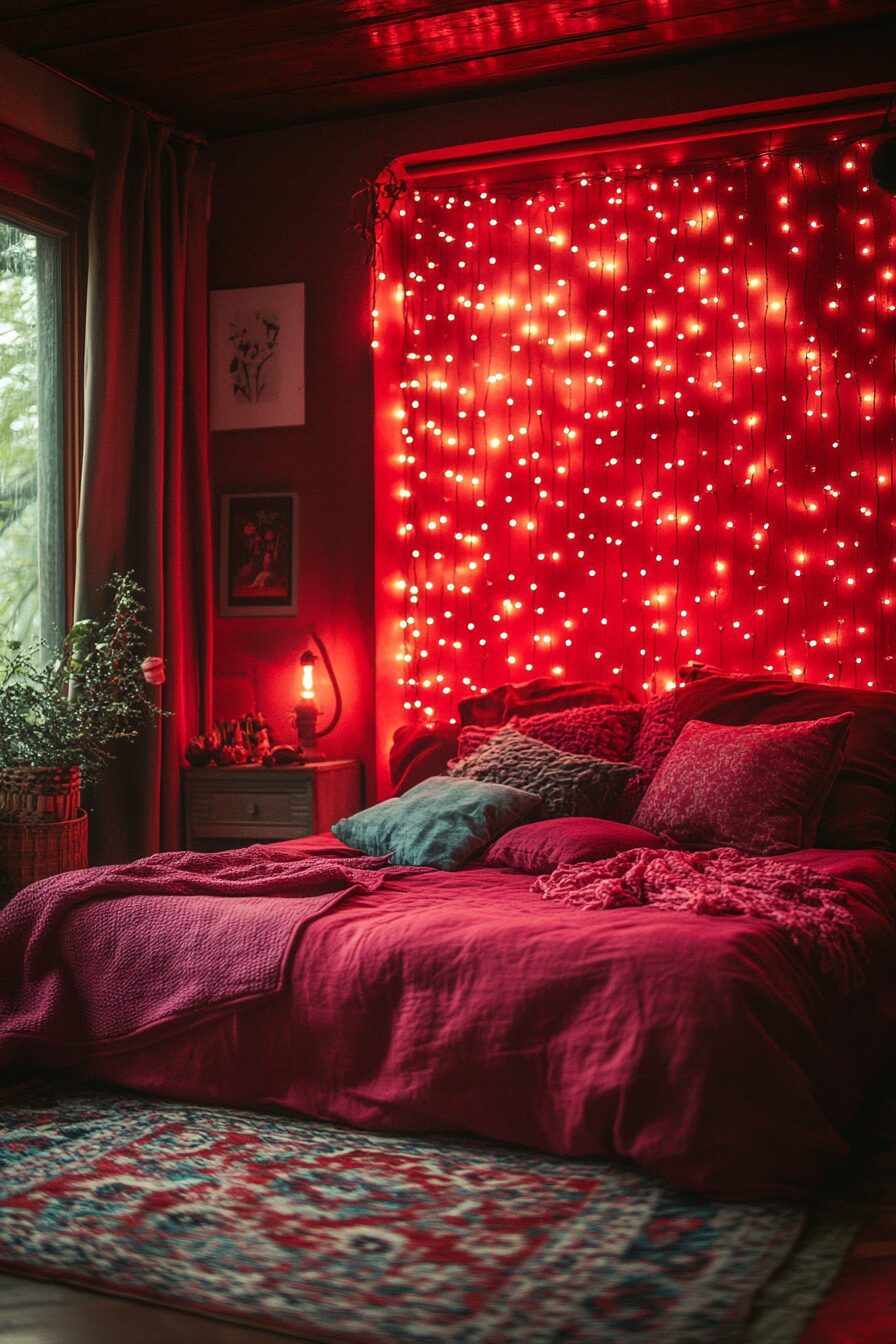 29 Boho Fairy Lights Bedroom Ideas to Create a Beautiful, Ethereal Bedroom 21 boho fairy lights bedroom ideas