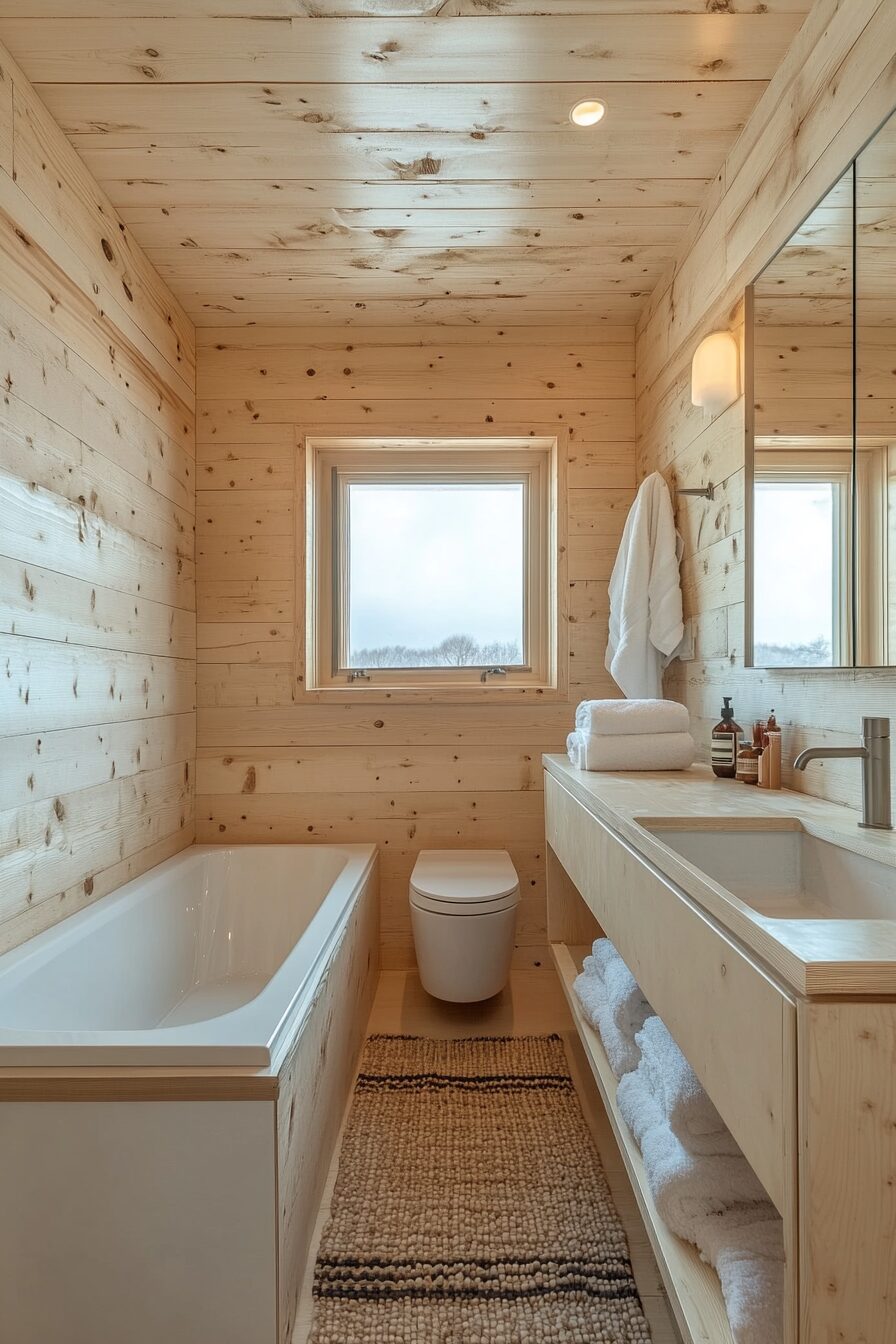 29 Little Cabin Bathroom Ideas to Maximize Space While Keeping it Cozy 22 little cabin bathroom