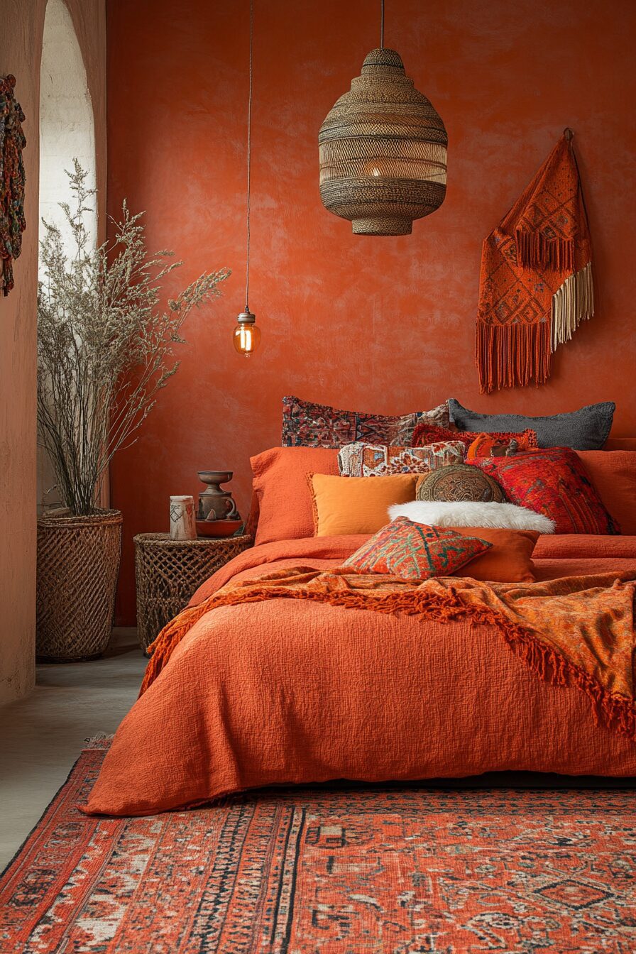 29 Boho Bedroom Color Palette Ideas for a Perfect Blend of Warmth and Serenity 22 Boho Bedroom Color Palette Ideas