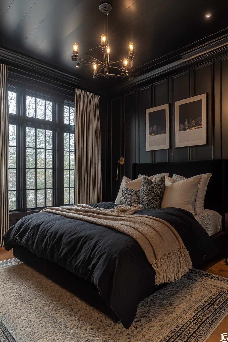 29 Black Bedroom Ideas to Create a Calming and Elegant Bedroom Vibe 23 black bedroom
