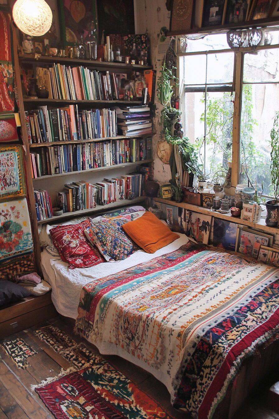 29 Eclectic Boho Bedroom Ideas That Embrace Vibrant Colors and Textures 24 Eclectic Boho Bedroom