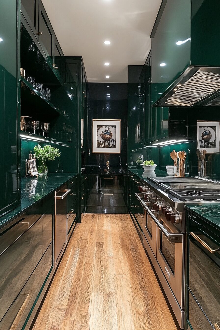 29 Dark Green Kitchen Cabinets to Bring Color and Character to Your Cooking Space 25 dark green kitchen cabinets