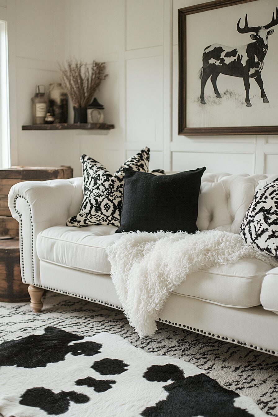 29 Black and White Living Room Ideas for Perfecting Your Living Room Aesthetic 25 Black and white living room