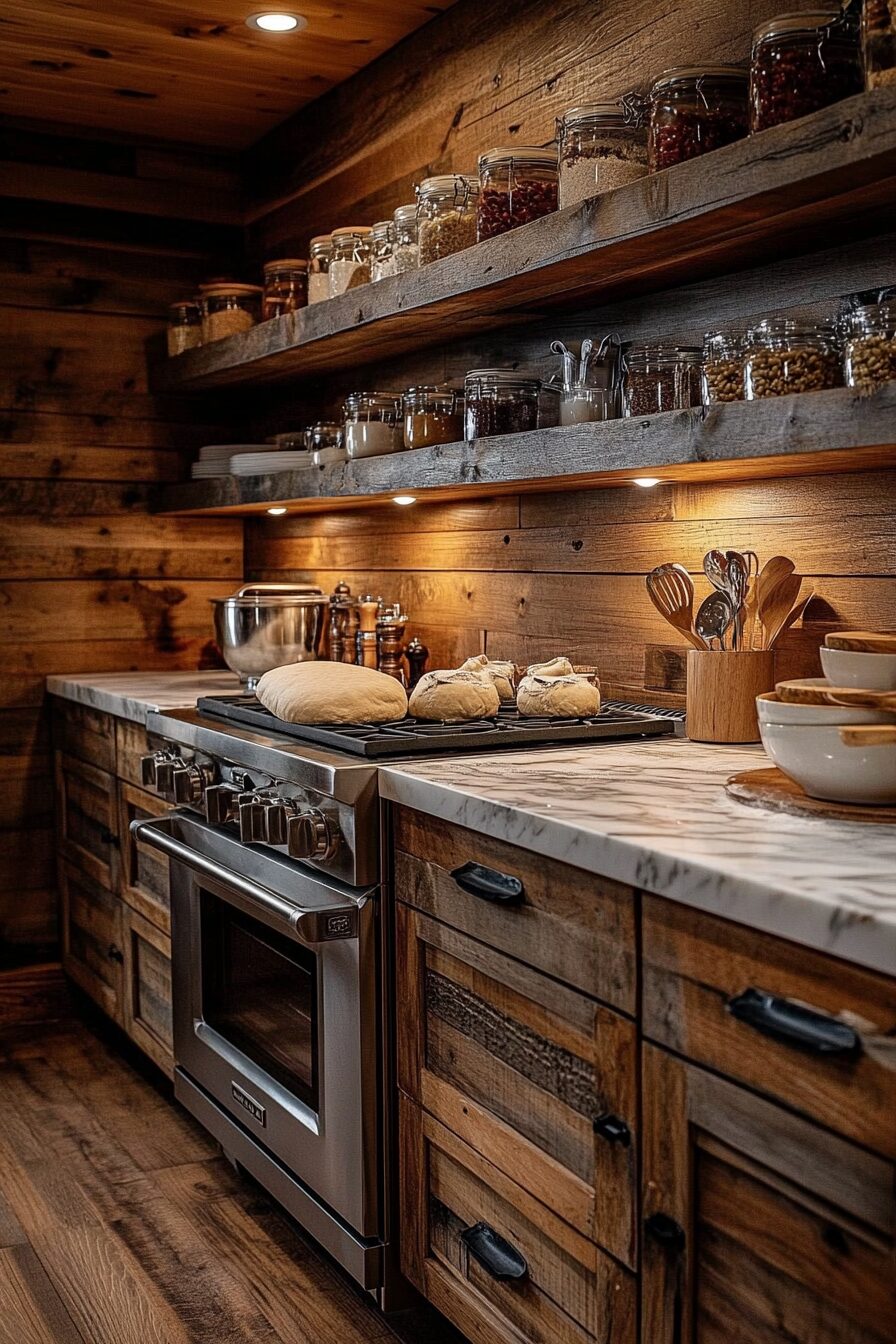 29 Little Cabin Kitchen Ideas to Bring Rustic Charm to Your Cooking Area 26 little cabin kitchen