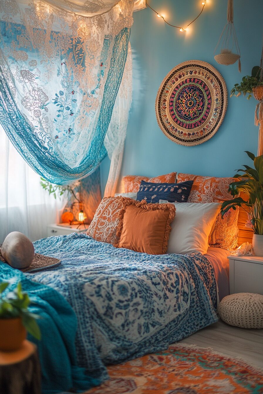 29 Boho Bedroom with Canopy Ideas for a Relaxing, Enchanting Bedroom Makeover 26 Boho Bedroom with Canopy