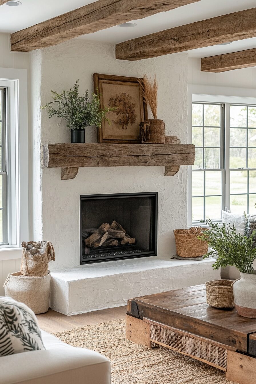 29 Farmhouse Fireplace Ideas to Bring Classic Warmth and Style into Your Space 29 Farmhouse Fireplace
