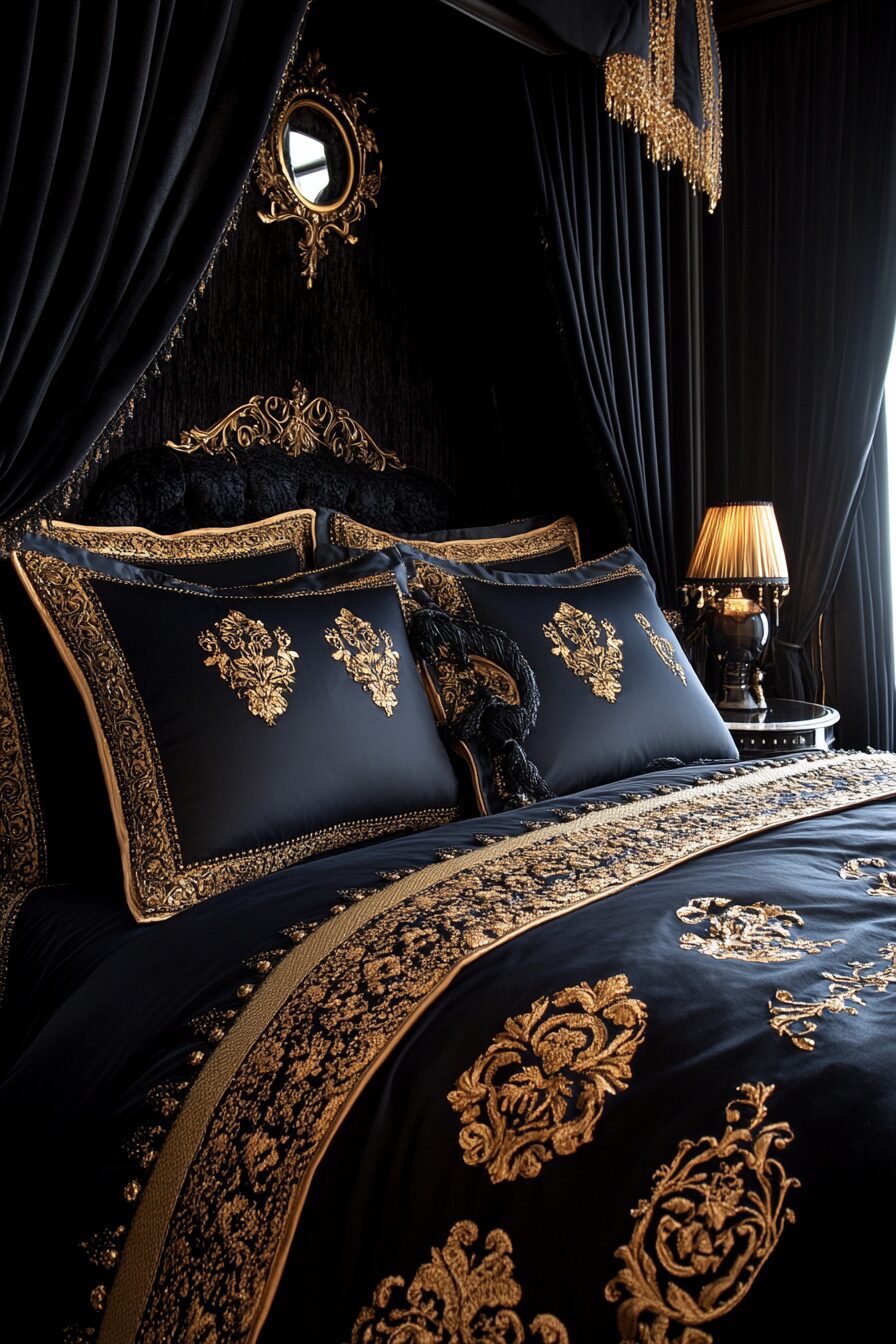 29 Black Bedroom Ideas to Create a Calming and Elegant Bedroom Vibe 3 black bedroom
