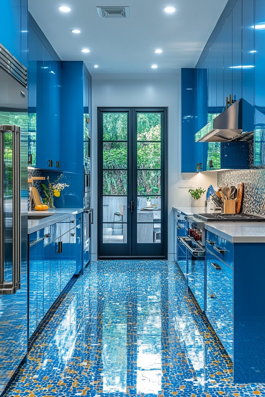 19 Blue Kitchen Cabinets to Transform Your Kitchen into a Serene Oasis 3 blue kitchen cabinets