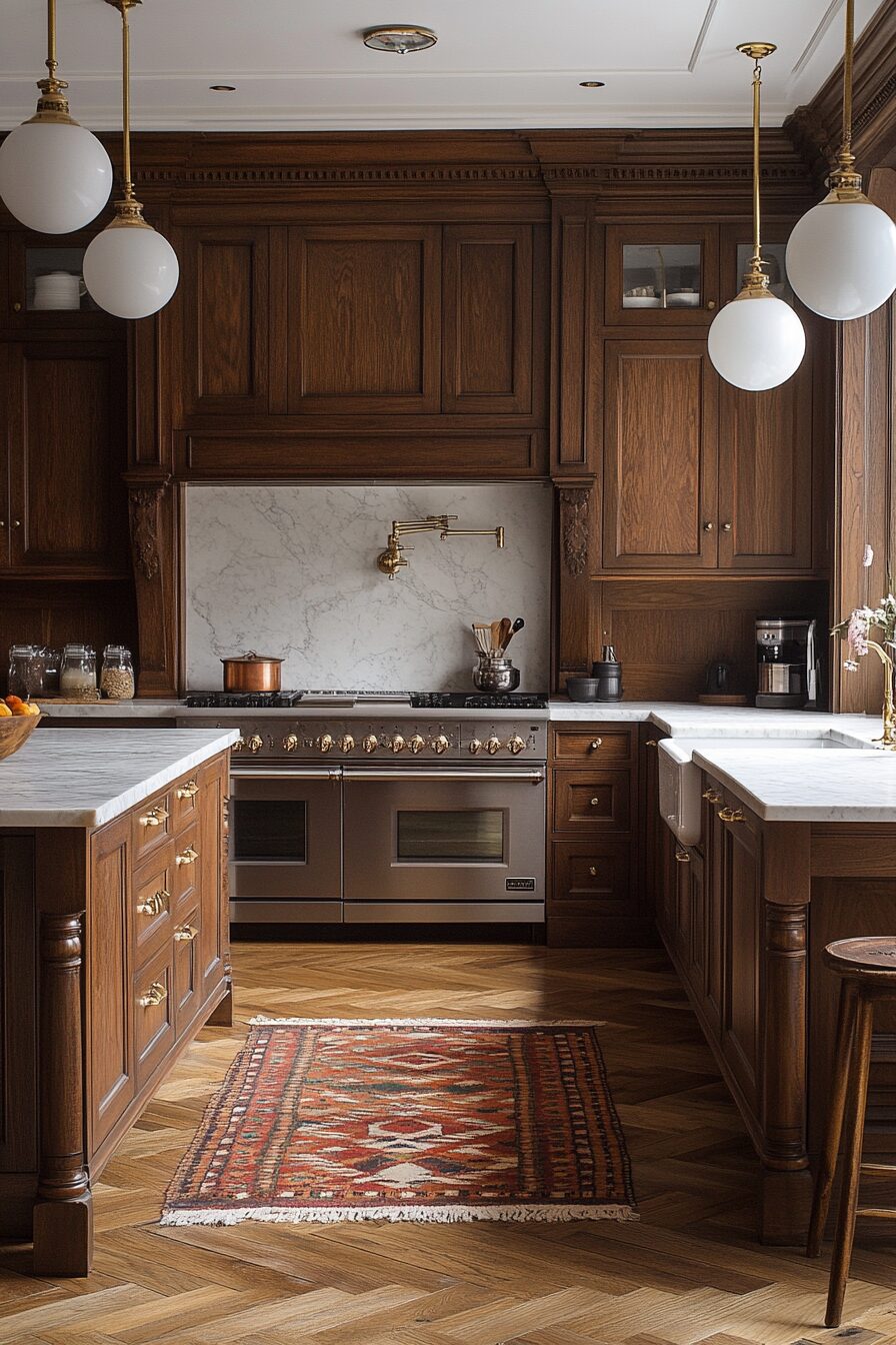 19 Brown Kitchen Cabinets for a Cozy and Timeless Kitchen Makeover 4 brown kitchen cabinets