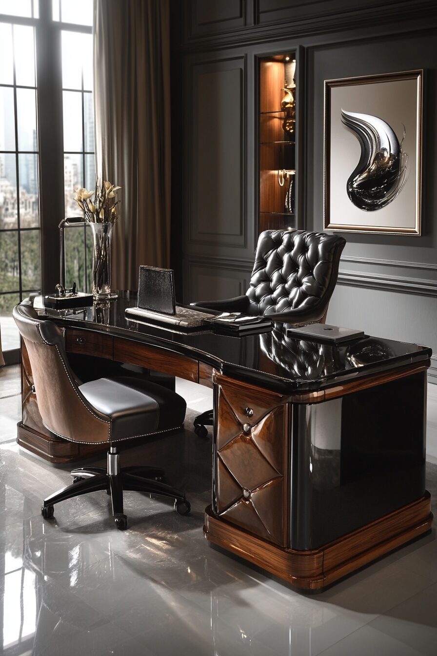 29 Elegant Home Office Ideas to Add Timeless Style and Practicality to Your Office 4 Elegant home office
