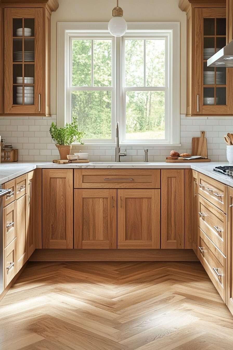 19 Hickory Kitchen Cabinets for a Rustic Yet Contemporary Culinary Hub 4 hickory kitchen cabinets