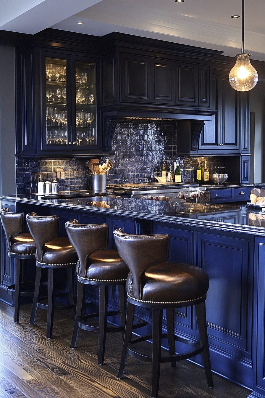 19 Blue Kitchen Cabinets to Transform Your Kitchen into a Serene Oasis 4 blue kitchen cabinets