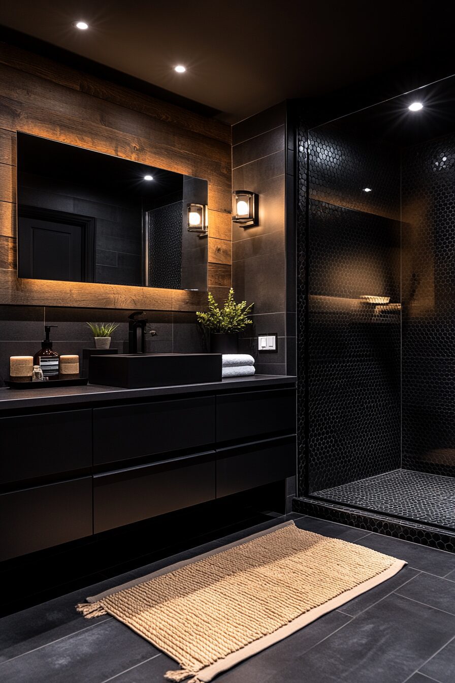 29 Black Bathroom Ideas for a Bold and Luxurious Bathroom Transformation 5 black bathroom