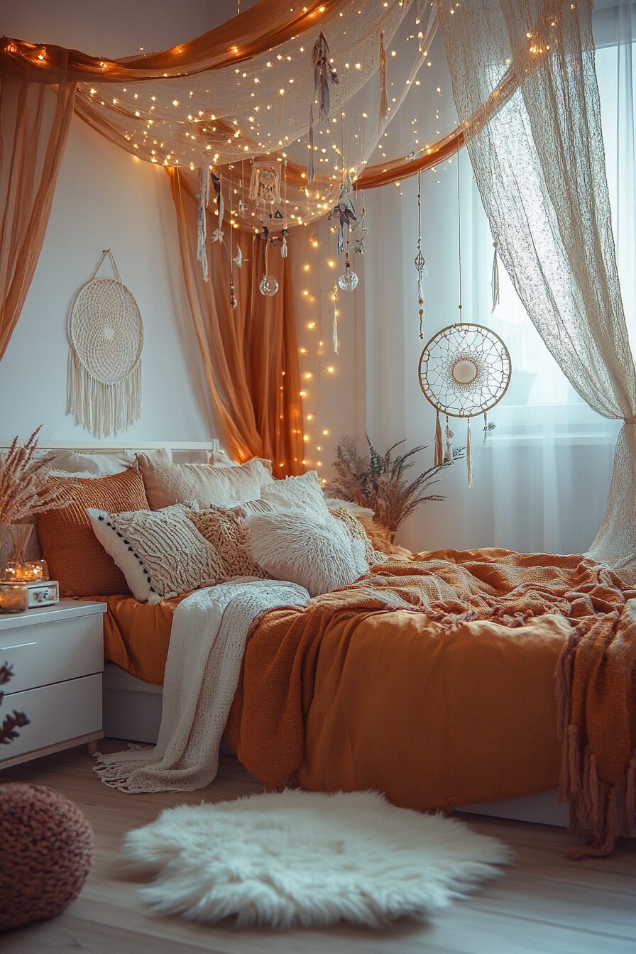 29 Boho Bedroom with Canopy Ideas for a Relaxing, Enchanting Bedroom Makeover 5 Boho Bedroom with Canopy