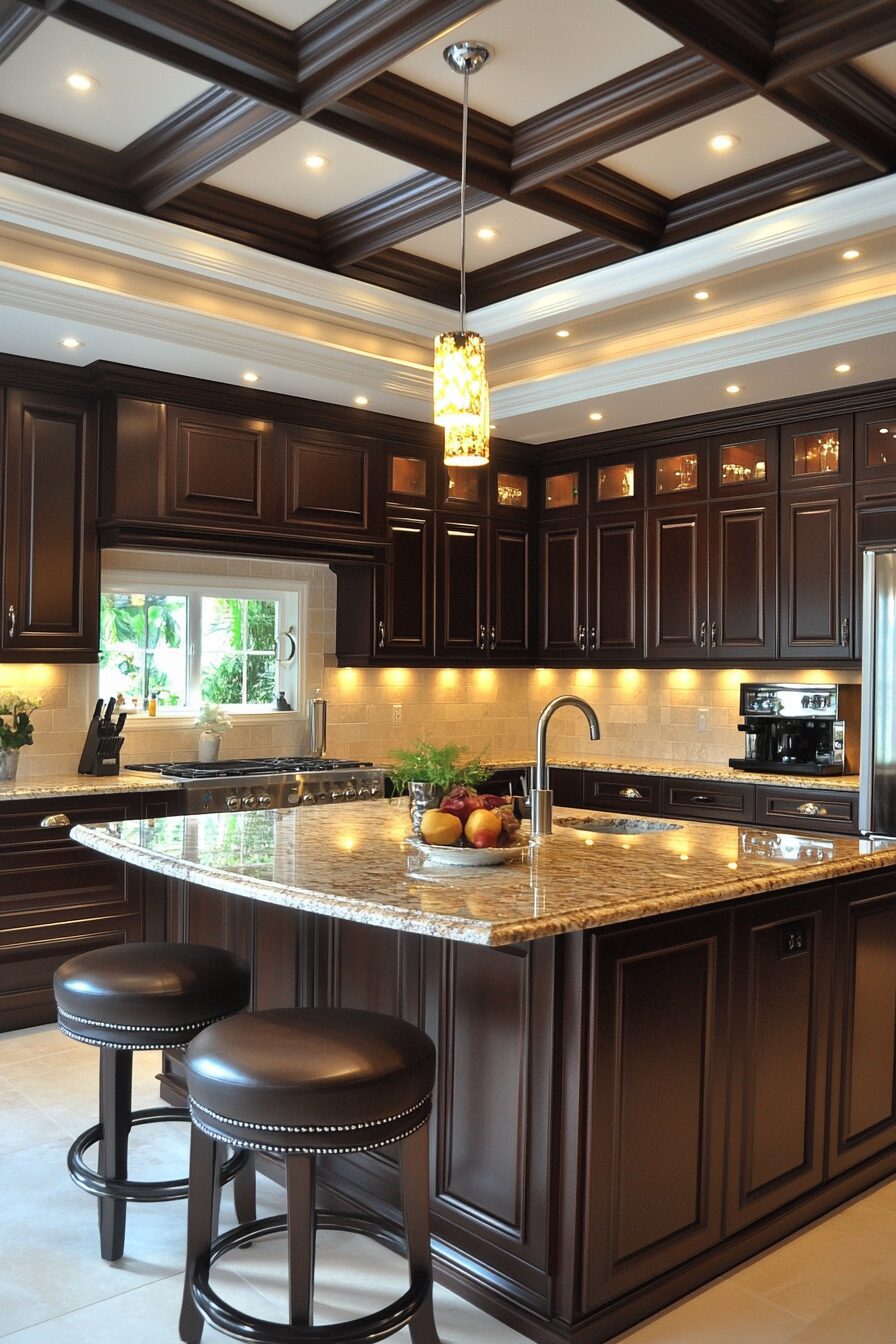 19 Brown Kitchen Cabinets for a Cozy and Timeless Kitchen Makeover 5 brown kitchen cabinets