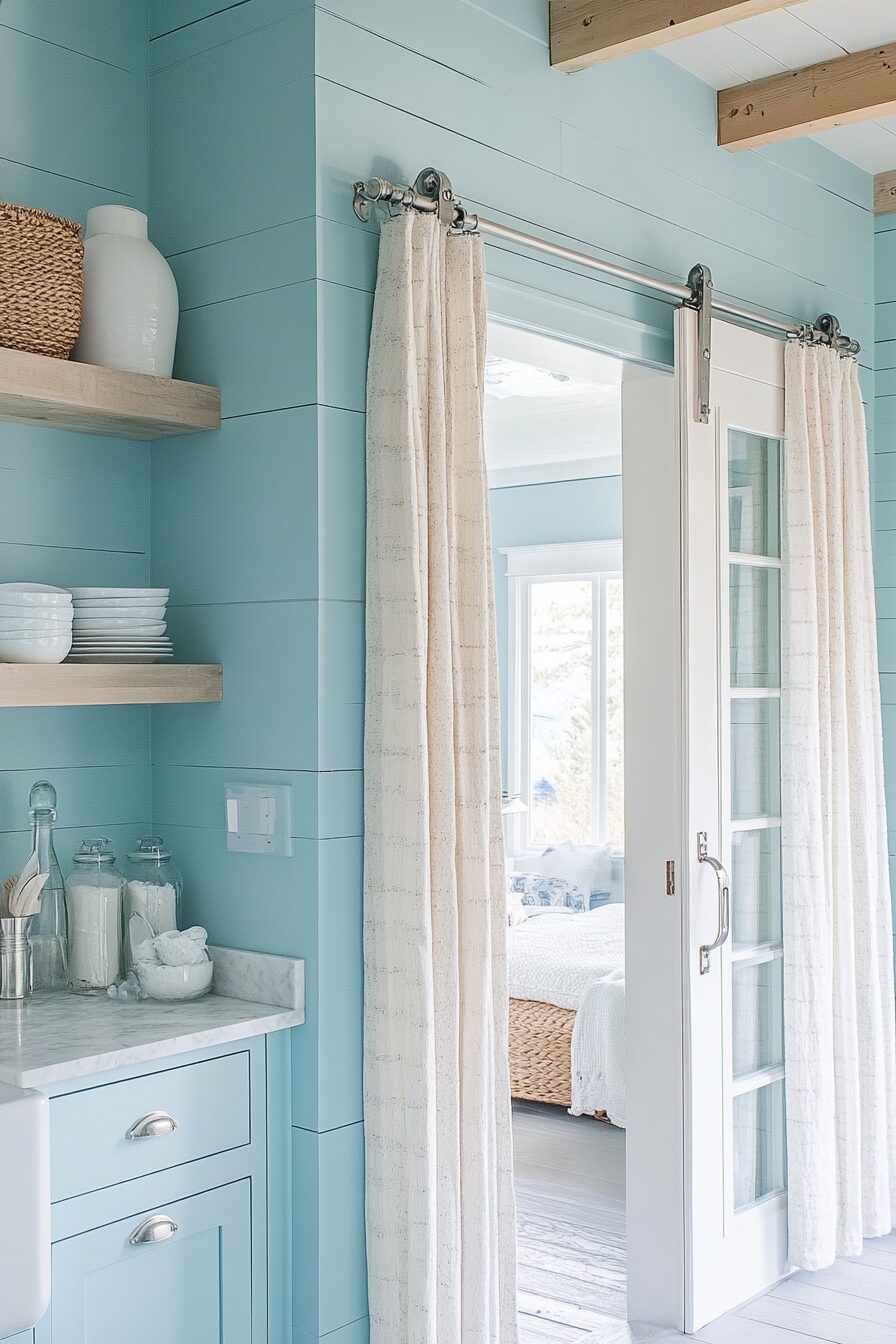 19 Blue Kitchen Cabinets to Transform Your Kitchen into a Serene Oasis 5 blue kitchen cabinets