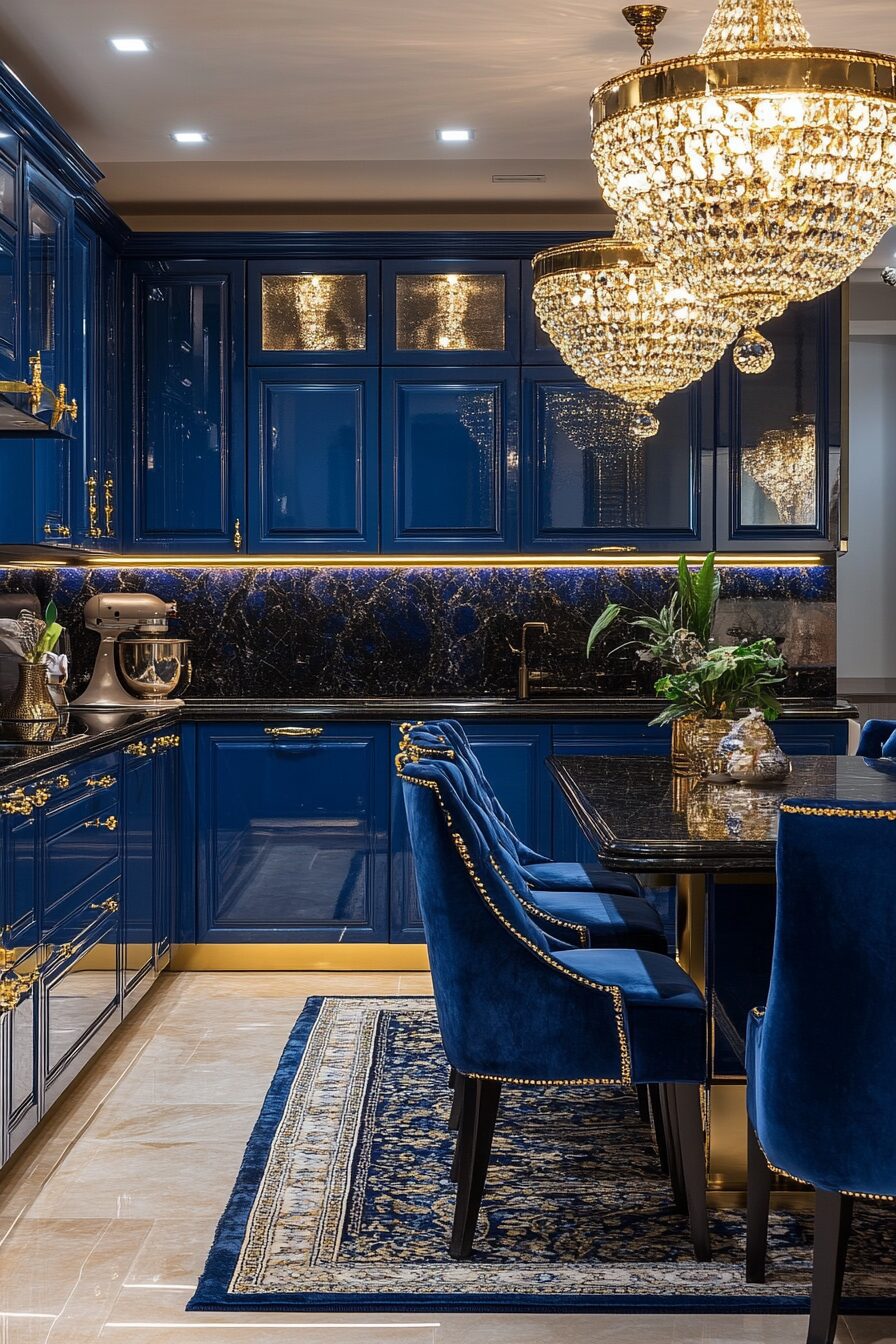19 Blue Kitchen Cabinets to Transform Your Kitchen into a Serene Oasis 6 blue kitchen cabinets