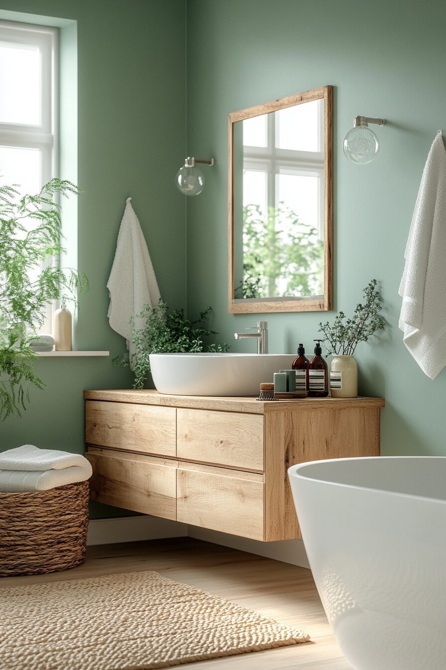 29 Green Bathroom Ideas to Create a Serene and Beautiful Bathroom Environment 6 green bathroom