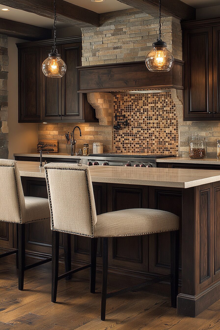 19 Brown Kitchen Cabinets for a Cozy and Timeless Kitchen Makeover 7 brown kitchen cabinets