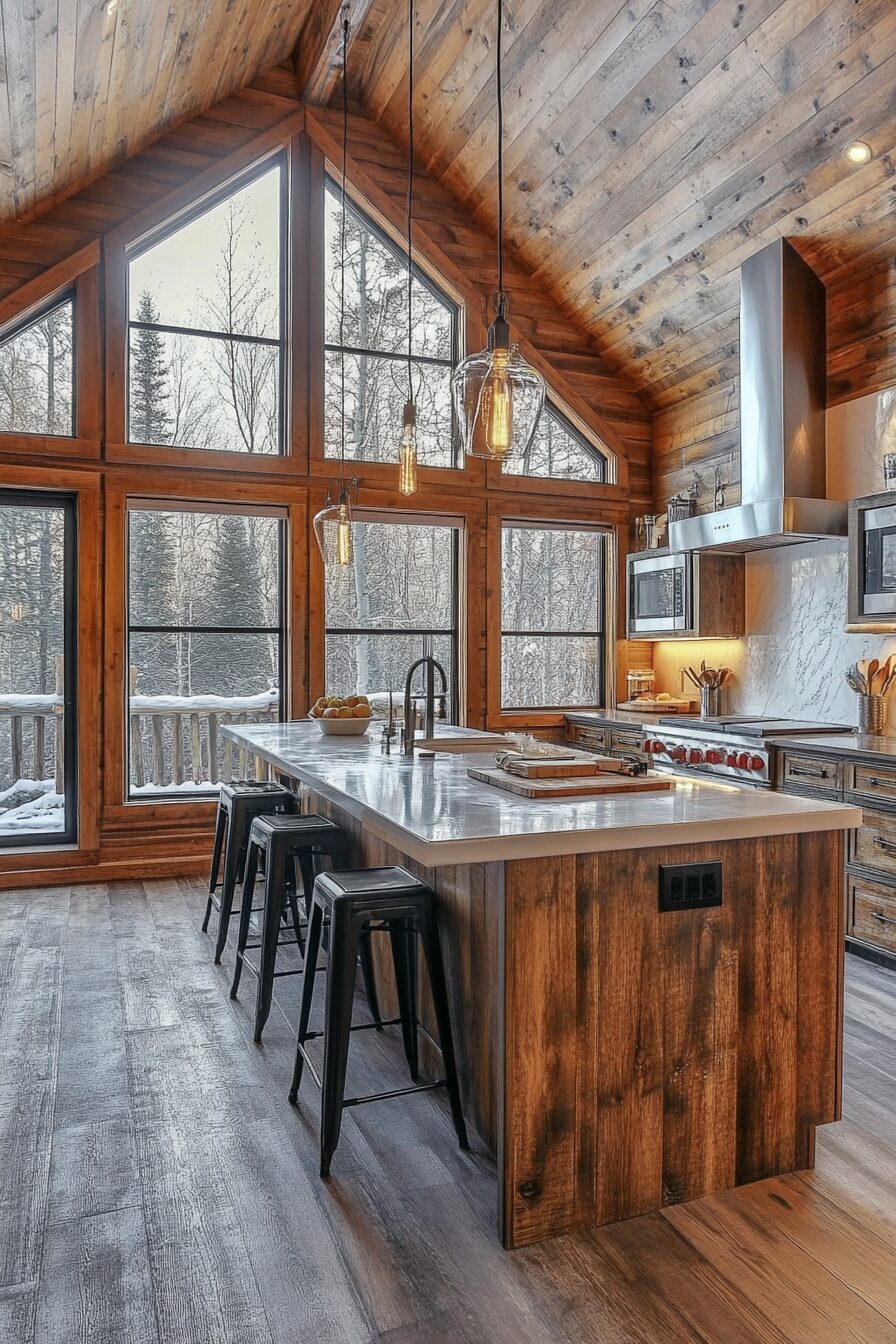 29 Little Cabin Kitchen Ideas to Bring Rustic Charm to Your Cooking Area 7 little cabin kitchen