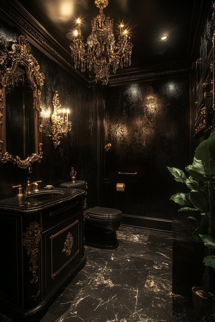 29 Black Bathroom Ideas for a Bold and Luxurious Bathroom Transformation 8 black bathroom