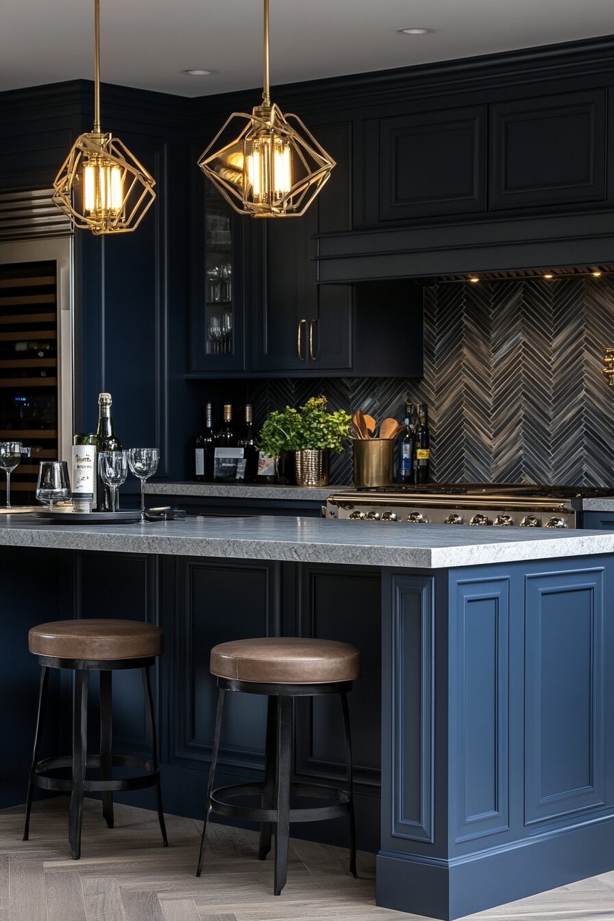 19 Blue Kitchen Cabinets to Transform Your Kitchen into a Serene Oasis 8 blue kitchen cabinets