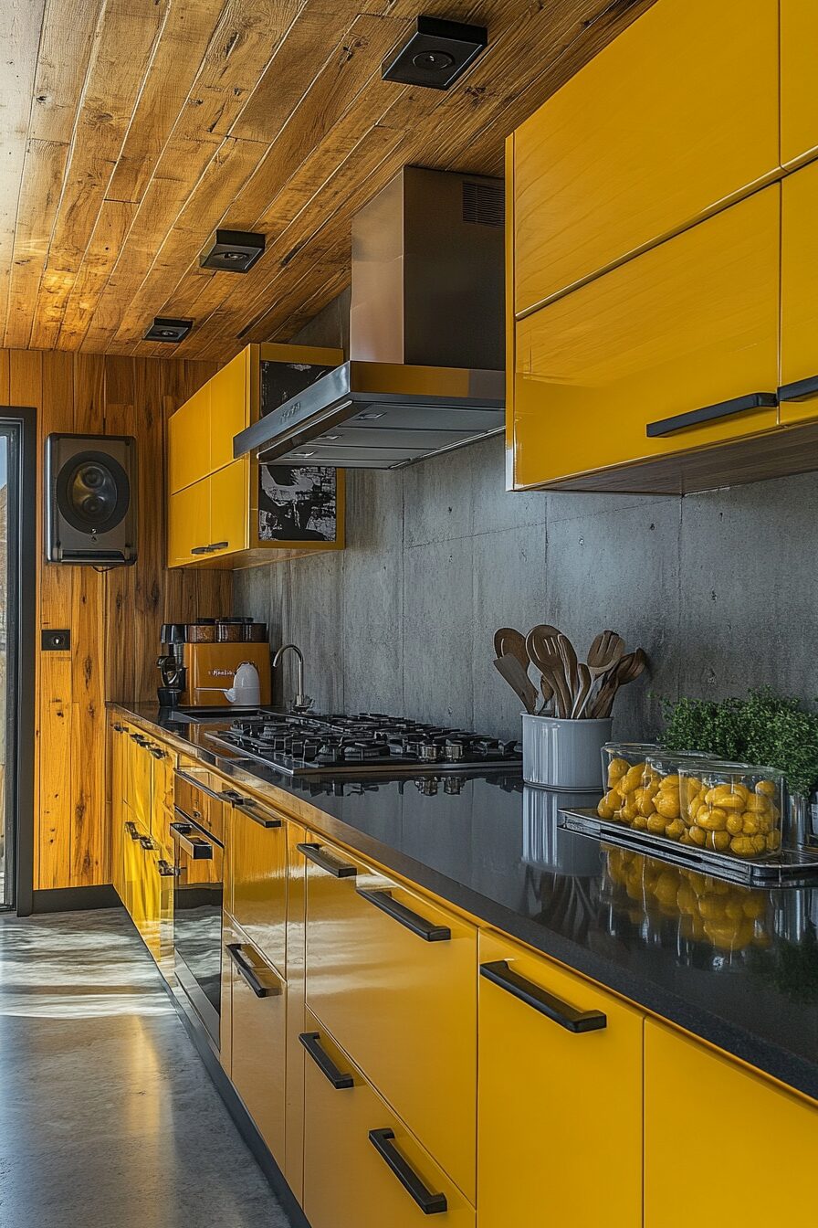 19 Yellow Kitchen Cabinets to Inspire Happiness and Freshness in Your Kitchen 8 yellow kitchen cabinets