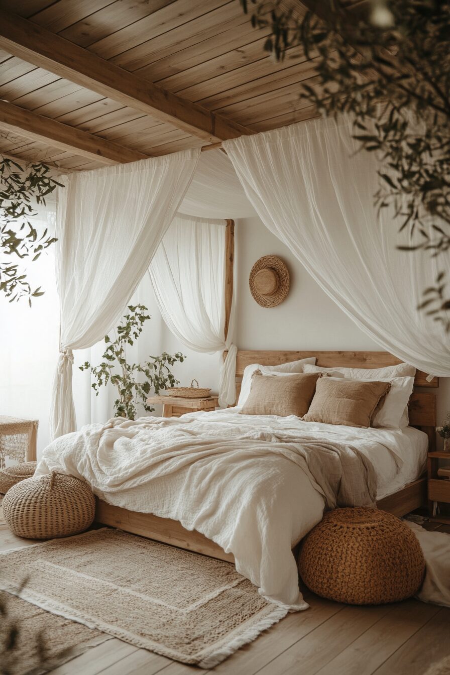 29 Boho Bedroom with Canopy Ideas for a Relaxing, Enchanting Bedroom Makeover 9 Boho Bedroom with Canopy