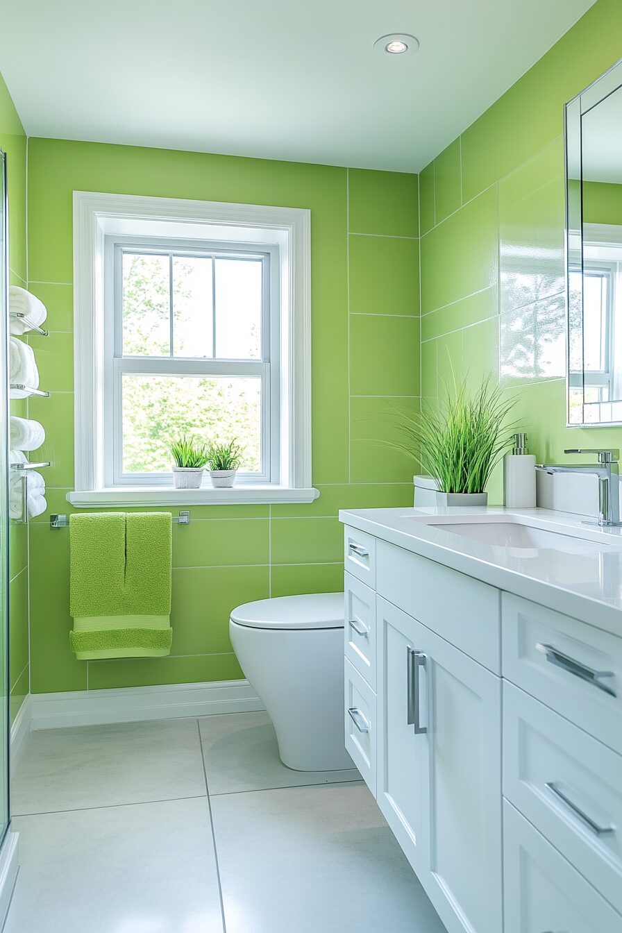 29 Green Bathroom Ideas to Create a Serene and Beautiful Bathroom Environment 7 green bathroom